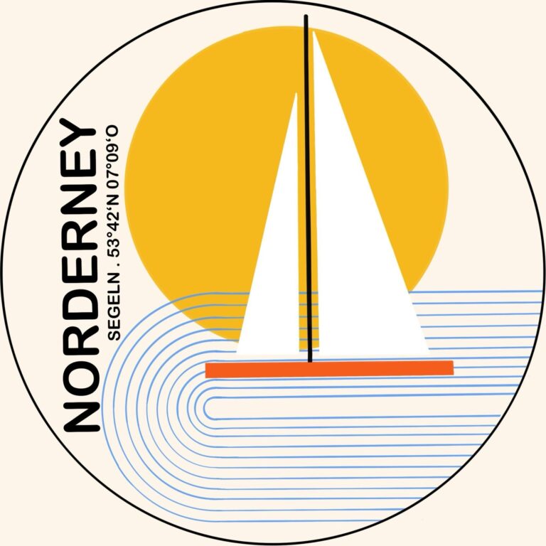 Motiv für die Hodies der Segeljugend Norderney